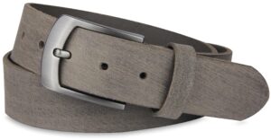 Ledergürtel aus echtem Büffelleder, MADE IN GERMANY, Gürtel für Damen und Herren, 3,8 cm breit, Braun, Größe 100