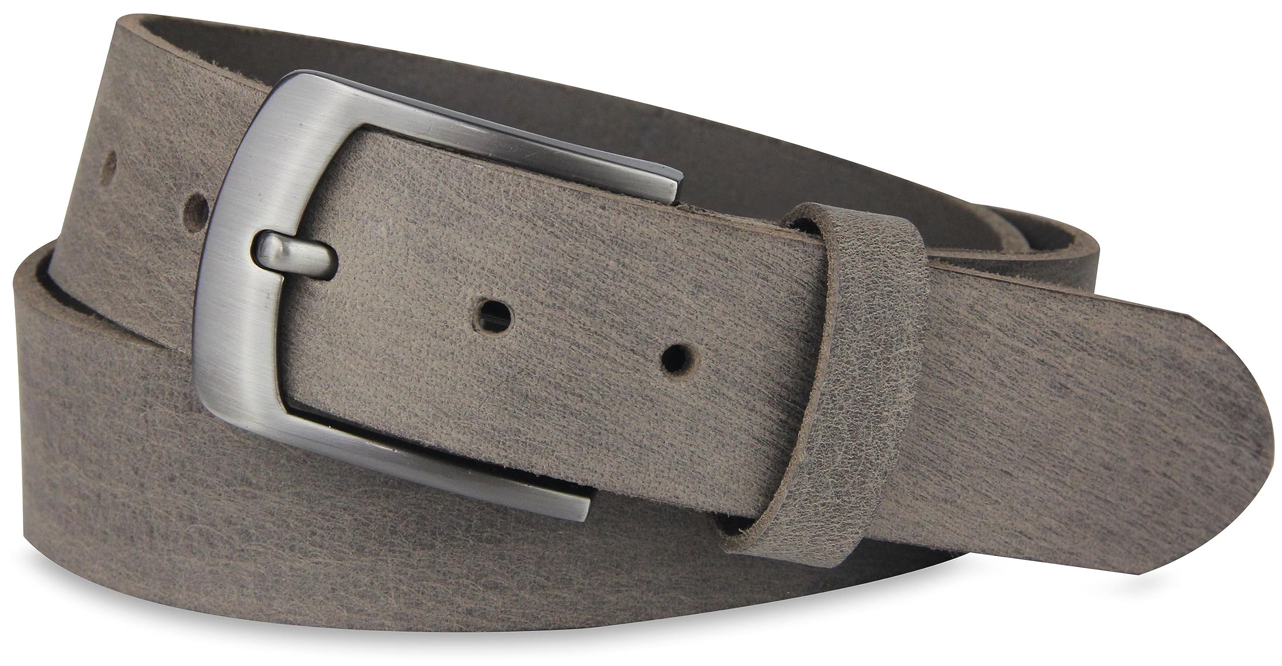 Ledergürtel aus echtem Büffelleder, MADE IN GERMANY, Gürtel für Damen und Herren, 3,8 cm breit, Braun, Größe 100