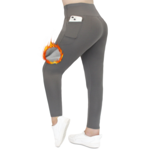 Thermoleggings Übergößen Damen mit Fleece Gefütterte Thermo Leggins Plus Size für Winter High Waist Strumpfhose