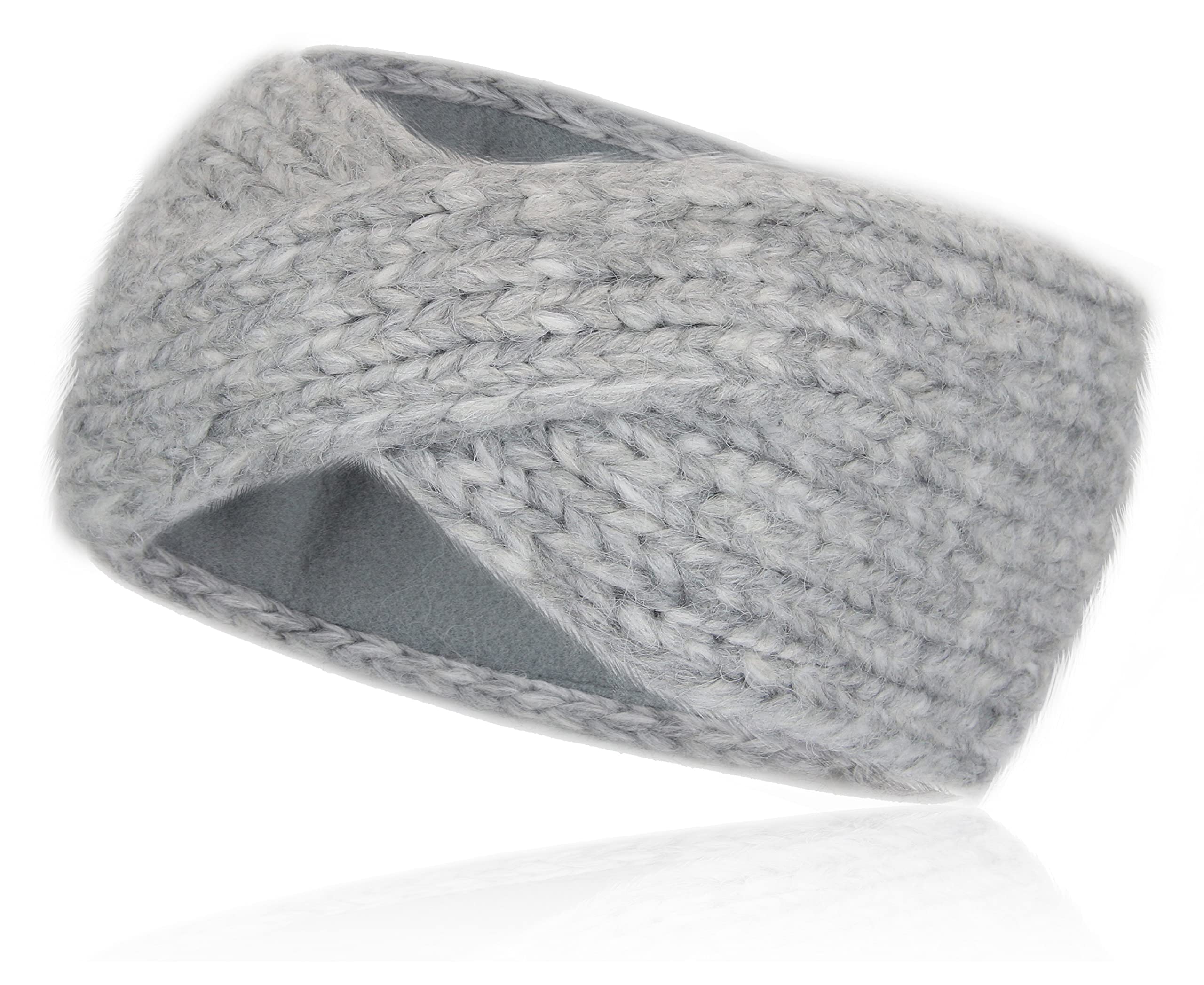 Frentree Stirnband Damen, Strick Haarband Ohrenschützer im Schleife Design Mädchen
