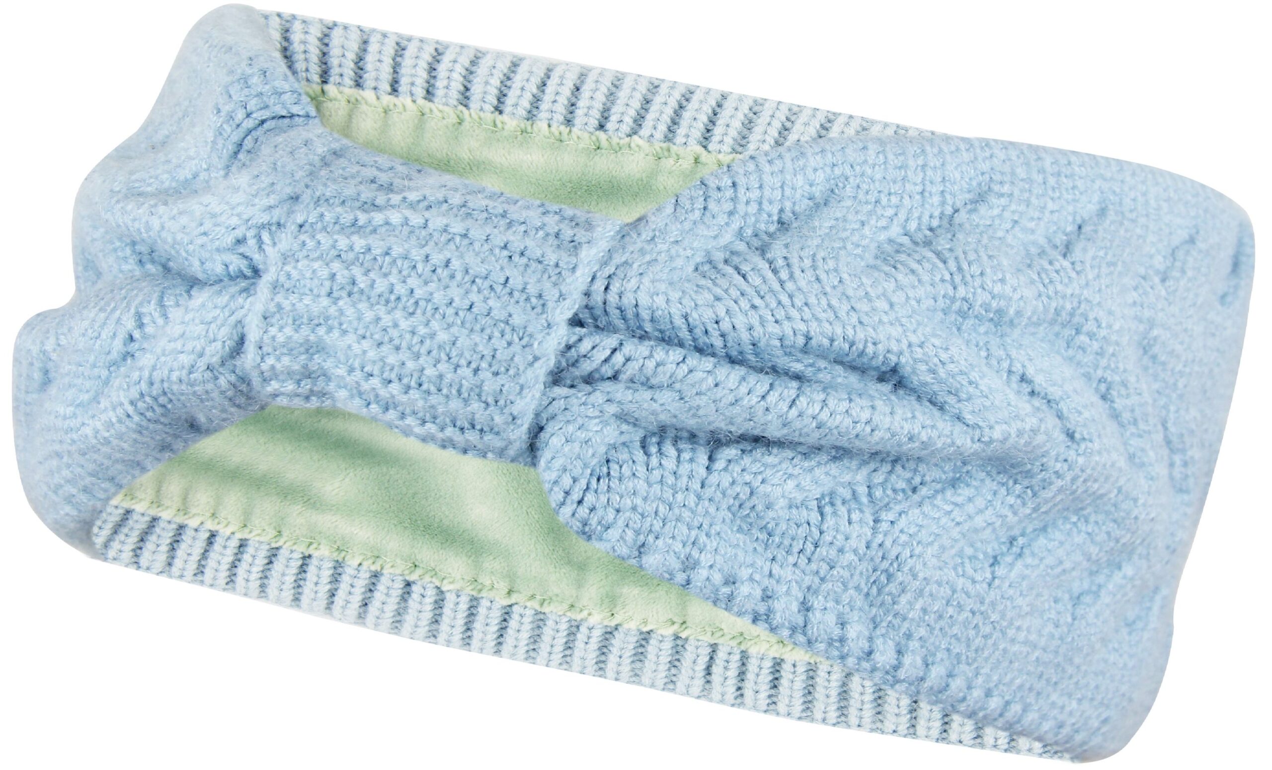 Stirnband gefüttertes Damen Strick Haarband, Mädchen Ohrenwärmer mit Schleife, warmes Fleece Innenfutter Schwarz