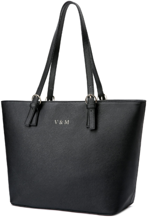 Vanessa & Melissa® Damen Shopper klassisch elegante Handtasche Henkeltasche, Schwarz