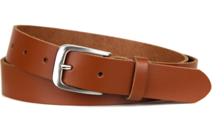 Ledergürtel MADE IN GERMANY, 3 cm breit, Gürtel für Damen und Herren, Braun, Größe: 100