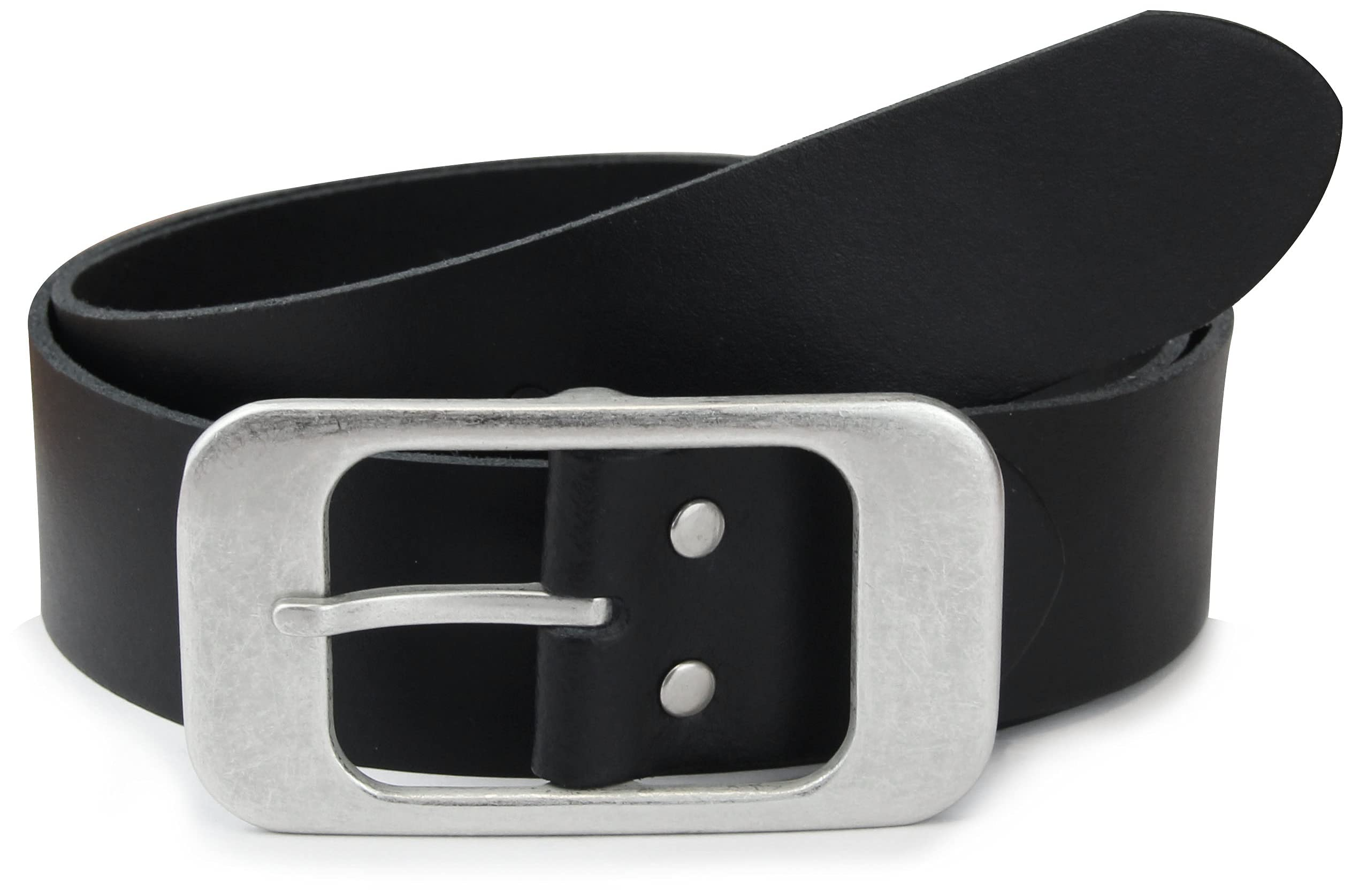 Ledergürtel MADE IN GERMANY, Gürtel für Damen und Herren, 3.8 cm breit, Größe: 100