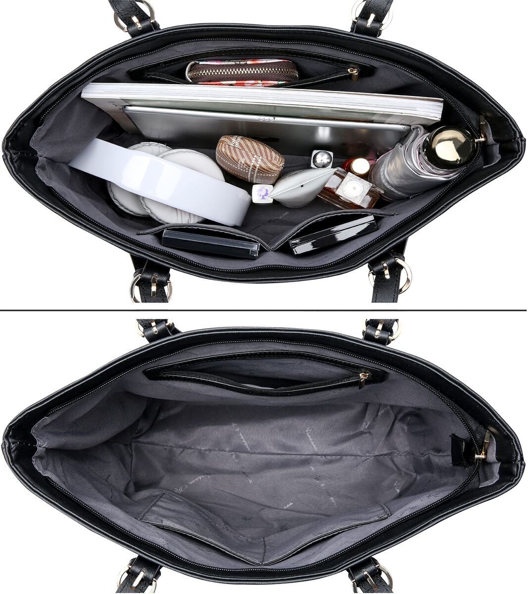 Eleganter Damen-Shopper mit Reißverschluss und verstellbaren Trägern – Bild 6