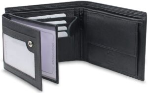 Geldbörse aus Nappaleder mit RFID-Schutz und Münzfach