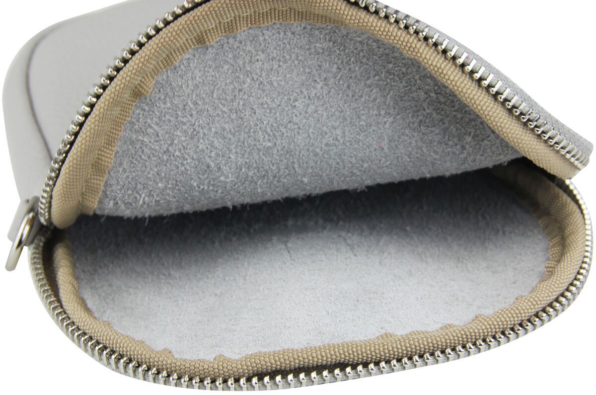 Kleine Echtleder-Umhängetasche mit Handyfach, Reißverschluss & verstellbarem Gurt – Bild 46