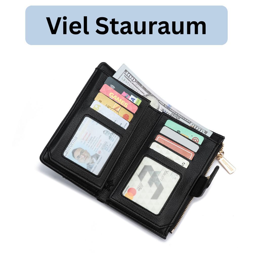 Damen-Geldbörse mit herausnehmbarem Kartenetui und RFID-Schutz – Bild 8